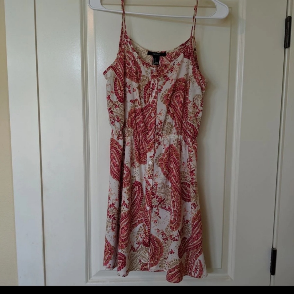 Forever 21 Paisley Button Down Dress